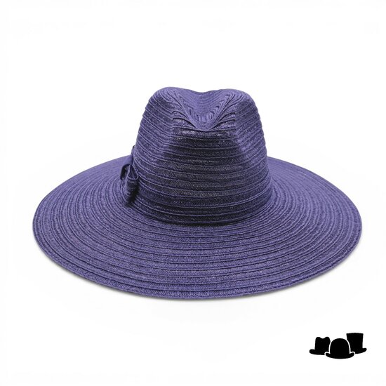 jos van dijck brede rand fedora valentina canapa donkerblauw
