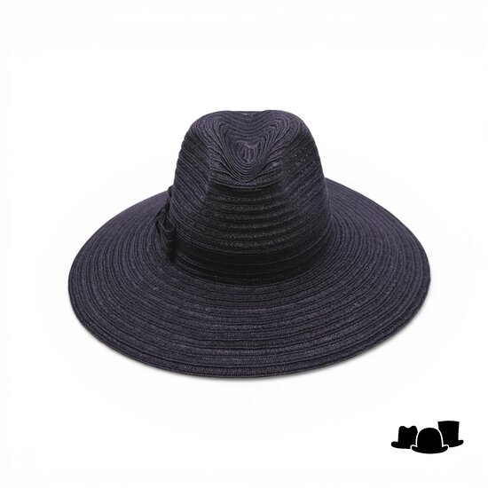 jos van dijck brede rand fedora valentina canapa zwart