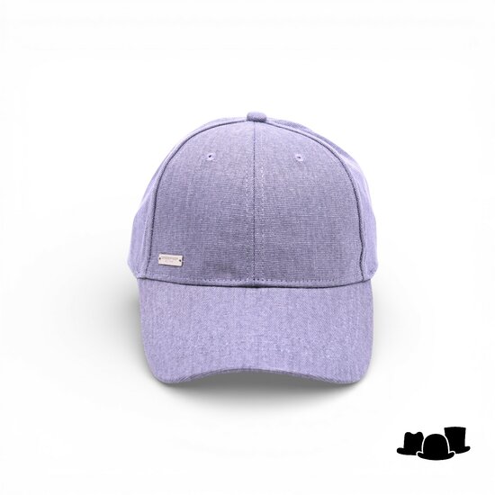 seeberger baseball cap cotton jeans blue slate