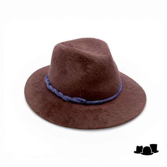 bespoke panizza fedora matera melusine sable and sapphire