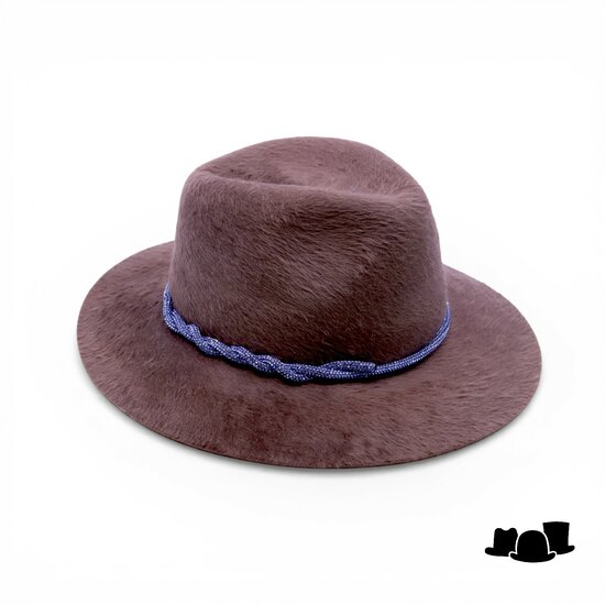 bespoke panizza fedora matera melusine sable and sapphire