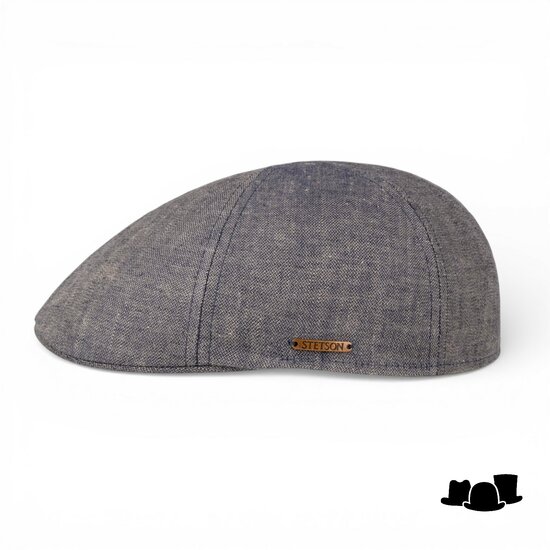 stetson texas ivy sixpanel cap linen blue