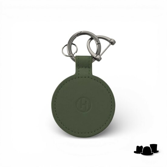 house of ord magnetisch hoeden clip leder groen