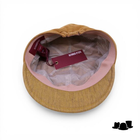 alfonso deste ballonpet krizia suede pinhole ochre