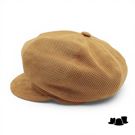 alfonso deste ballonpet krizia suede pinhole ochre