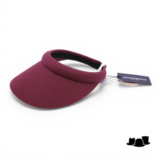 seeberger visor katoen cassis red 