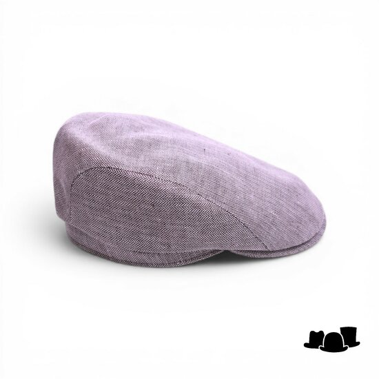 city sport ivy pet 92 linnen fijne visgraat grijsbruin