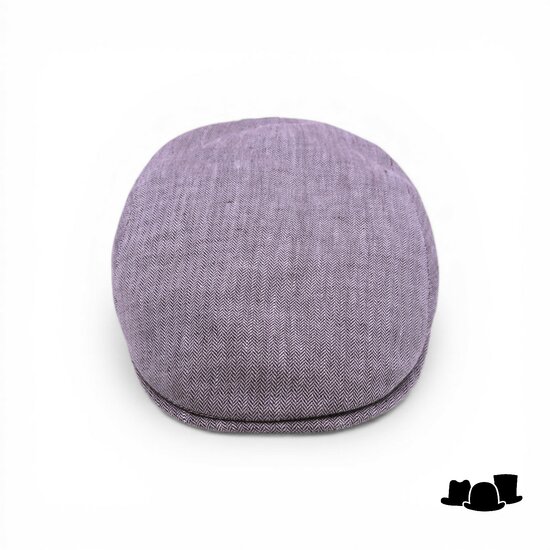 city sport ivy pet 92 linnen fijne visgraat grijsbruin