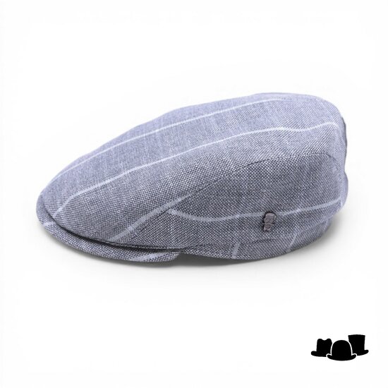 city sport ivy pet 92 linnenmix blok grijs lichtblauw 