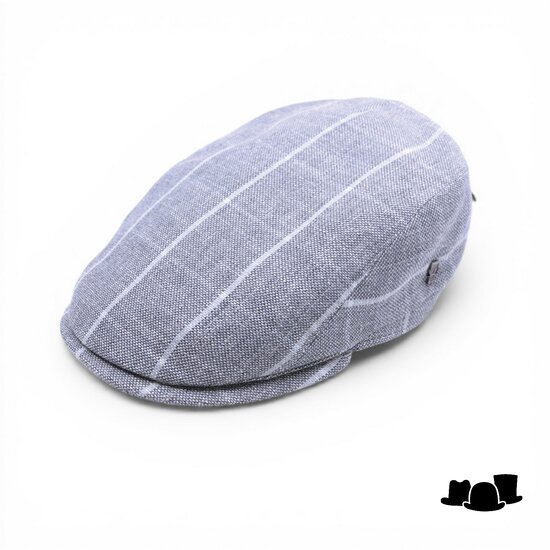 city sport ivy pet 92 linnenmix blok grijs lichtblauw 