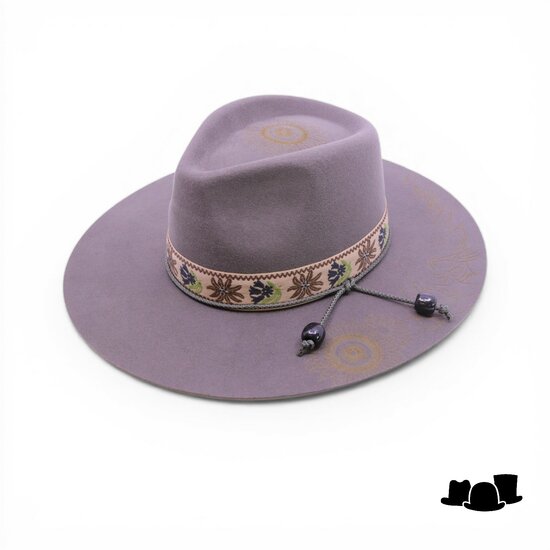 fiebig fedora wildflower wolvilt stone grey