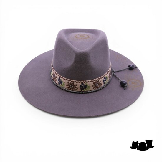 fiebig fedora wildflower wolvilt stone grey
