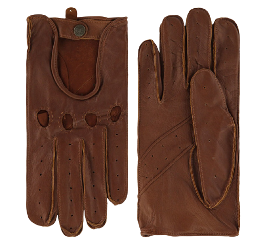 laimbock heren leren autohandschoenen manly rust