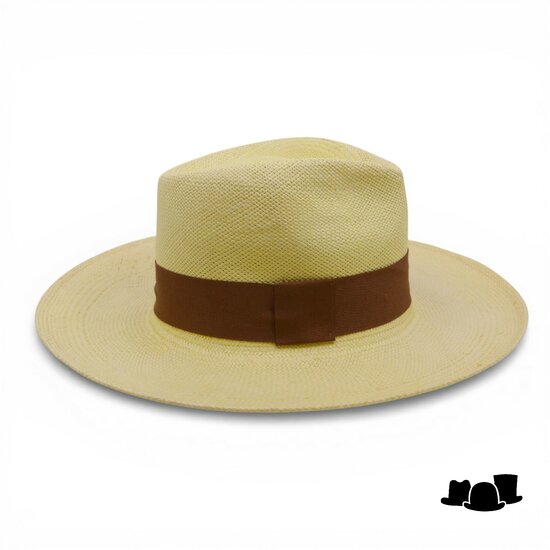 vintimilla fedora panama bespoke brede rand geel