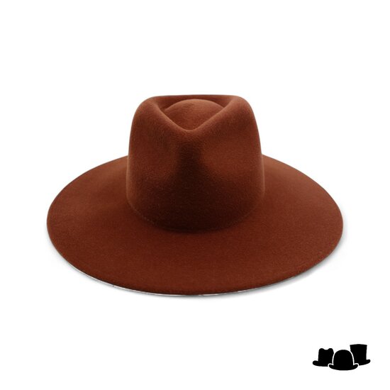 weba hats fedora 9100 velourvilt cognac