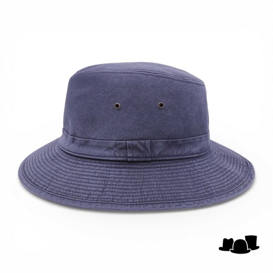 crambes safari outdoor hoed katoen donkerblauw