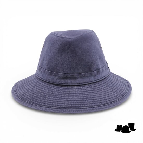 crambes safari outdoor hoed katoen donkerblauw