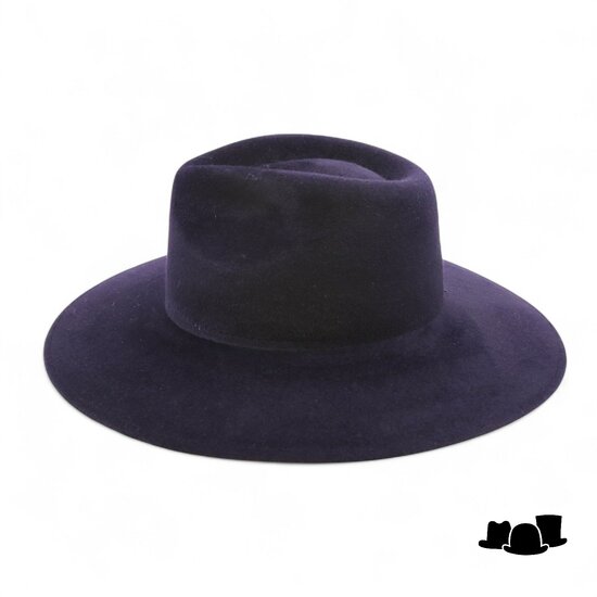 weba hats fedora 9100 velourvilt marine blauw