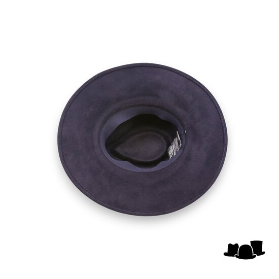 weba hats fedora 9100 velourvilt marine blauw