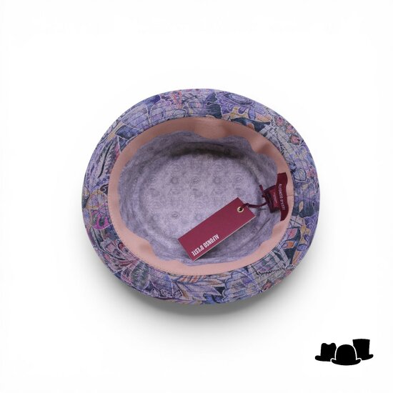 alfonso deste pork pie katoen paisley mood blauw