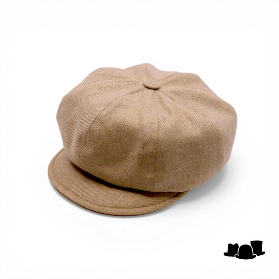 alfonso deste ballonpet krizia zijde en suede licht mosterd