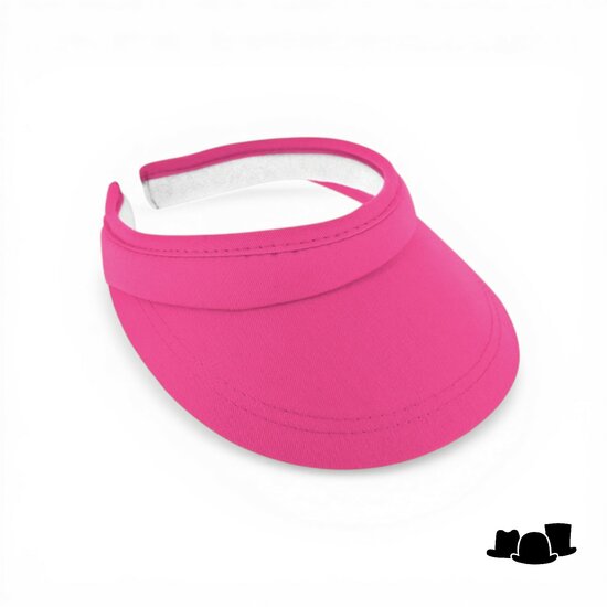 fiebig zonneklep beugel katoen roze