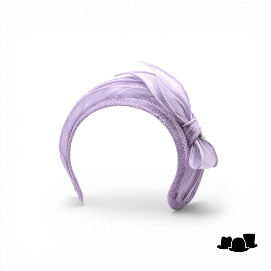 maddox occasion haarband sinamay en buntal lavendel