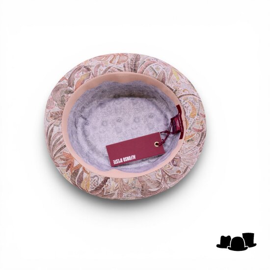 alfonso deste pork pie katoen paisley mood bruin