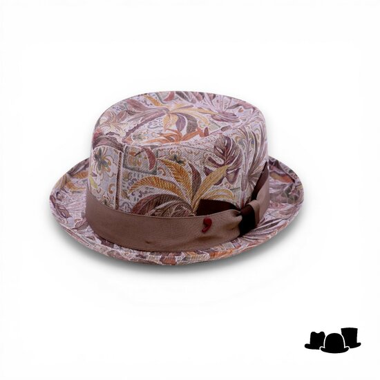 alfonso deste pork pie katoen paisley mood bruin