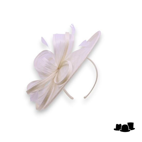 maddox occasion disc 185 loops sinamay buntal ivory