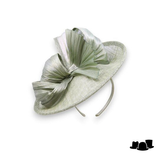 maddox small occasion disc oval knot sinamay salie