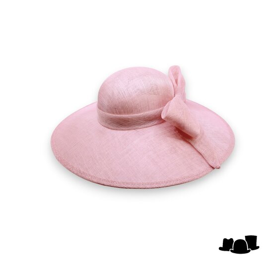 maddox occasion hat 167 ronde bol asymmetric sinamay bow oyster