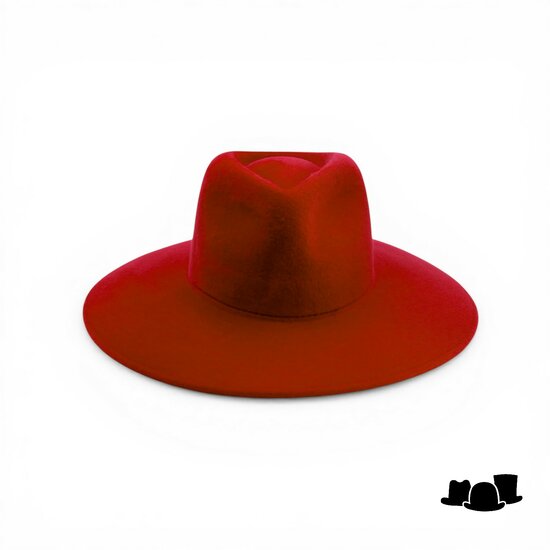 weba hats fedora 9100 velourvilt tizian rood