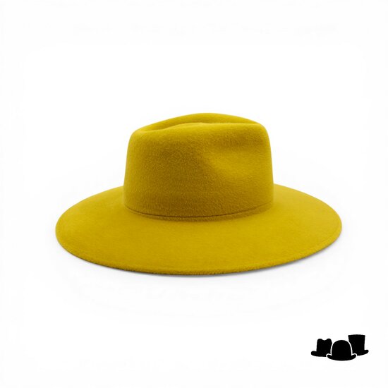 weba hats fedora 9100 velourvilt ambergeel