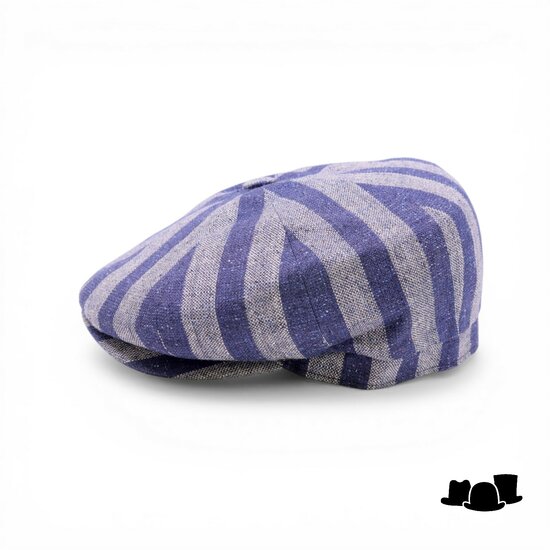 borsalino ballonpet cesare wol zijde linnen mix blue