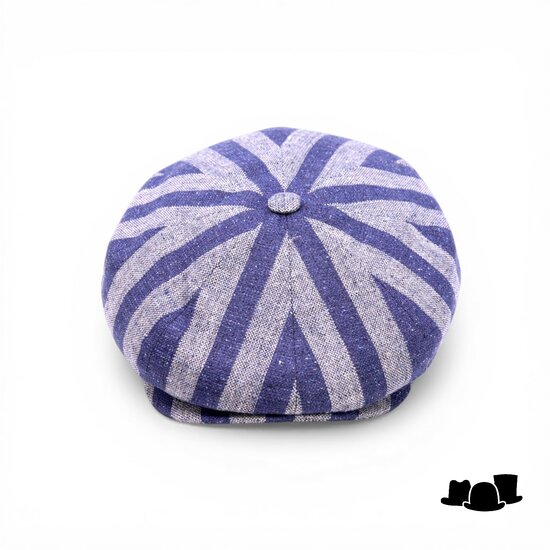 borsalino ballonpet cesare wol zijde linnen mix blue