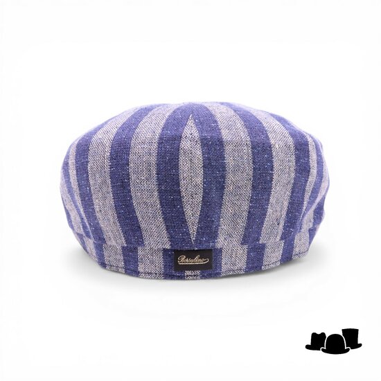 borsalino ballonpet cesare wol zijde linnen mix blue