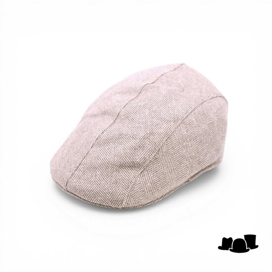 portaluri ivy pet split katoen chevron naturel bruin