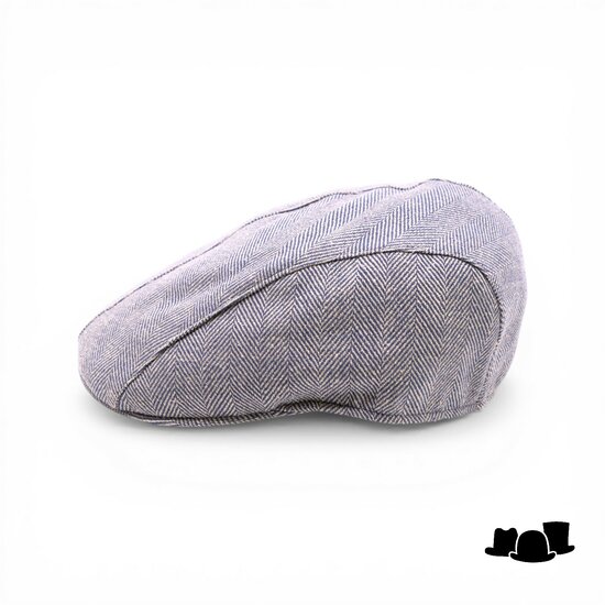 portaluri ivy pet split katoen chevron blauw