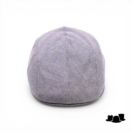 portaluri ivy pet split katoen chevron blauw