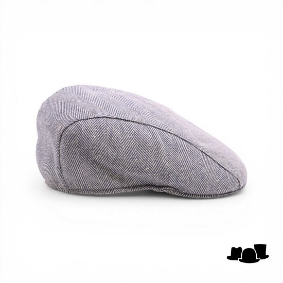 portaluri ivy pet split katoen chevron blauw