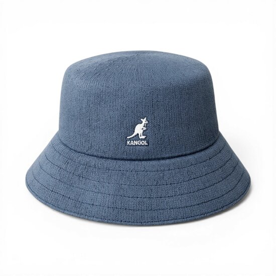 kangol bucket hat lahinch bamboo denim blue