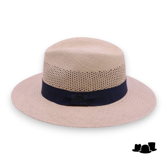 vintimilla fedora panama extra ventilatie stone en blauw