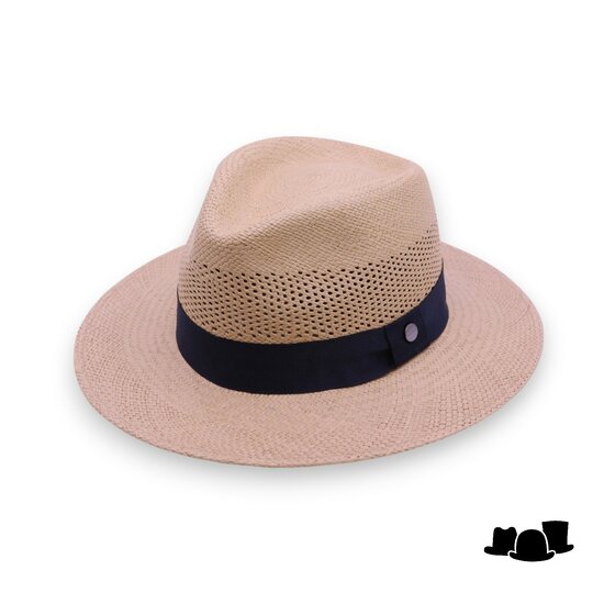 vintimilla fedora panama extra ventilatie stone en blauw