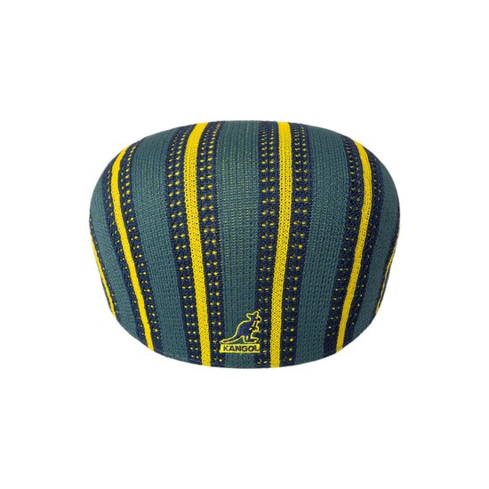 kangol flatcap 504 resort stripe celestial teal multi