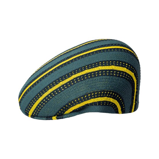 kangol flatcap 504 resort stripe celestial teal multi