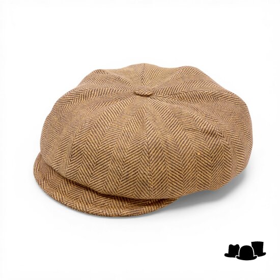 alfonso deste ballonpet krizia linnen visgraat golden brown