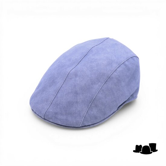 jos van dijck ivy pet split katoen adriatisch blauw