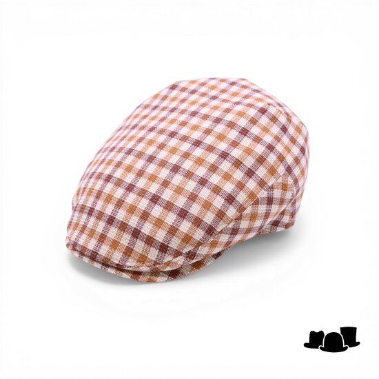 alfonso deste rudy ivy pet zomerwol ruit caramel en bruin