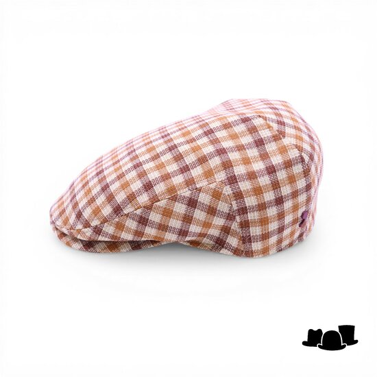 alfonso deste rudy ivy pet zomerwol ruit caramel en bruin